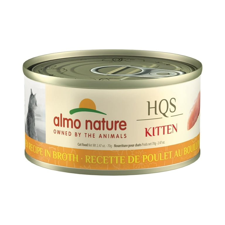 Almo Nature HQS Natural Kitten Grain Free Additive Free Chicken Canned Cat Food Almo Nature HQS Natural Kitten Grain Free Additive Free Chicken Canned Cat Food