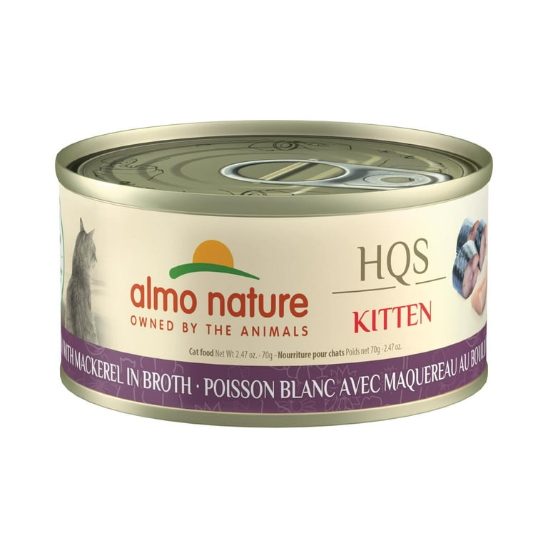 Almo Nature HQS Natural Cat Grain Free Additive Free Mackerel Canned Cat Food Almo Nature HQS Natural Cat Grain Free Additive Free Mackerel Canned Cat Food