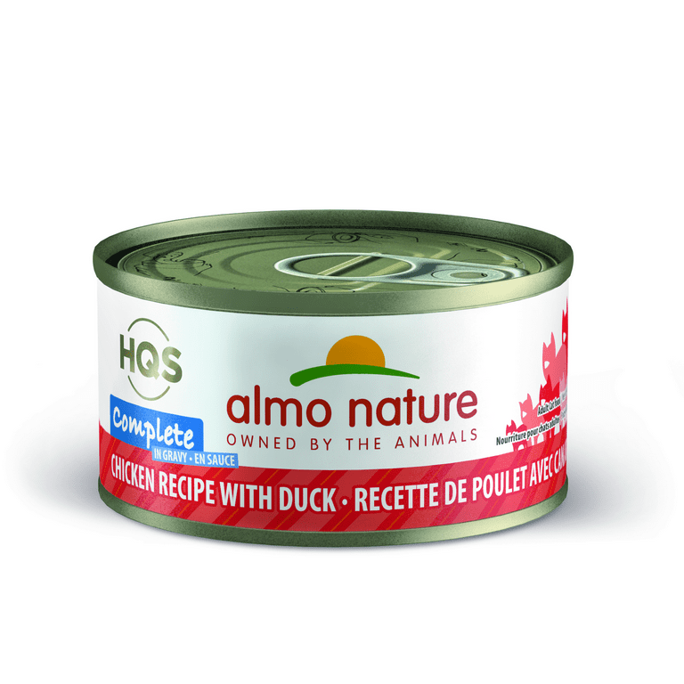 Almo Nature HQS Complete Cat Grain Free Chicken with Duck In Gravy Canned Cat Food Almo Nature HQS Complete Cat Grain Free Chicken with Duck In Gravy Canned Cat Food