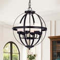thumbnail image 1 of Almog Oil Rubbed Bronze 19-inch Round Pendant Light, 1 of 2