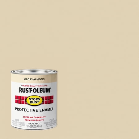 2 Pack, Almond(100 Voc), Rust-Oleum Stops Rust Gloss Protective Enamel- 353574, Quart