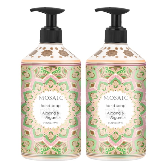 Almond  Argan Liquid Hand Soap 24.6 fl oz Each (Set of 2)