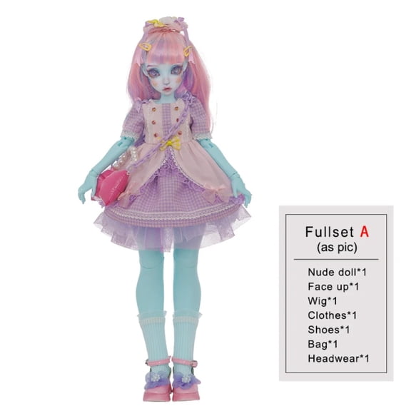 Almond BJD Doll 1/4 Shuga Fairy Resin 38.5cm Artist Hand Made Face Up Mint Skin Color Fullset Dolls