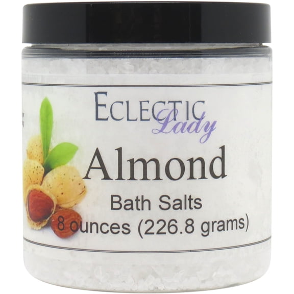 Almond Bath Salts by Eclectic Lady, 8 ounces
