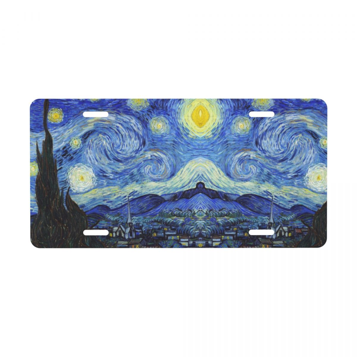 Almond Blossoms License Plate Cover Flowers Aluminum Metal Novelty