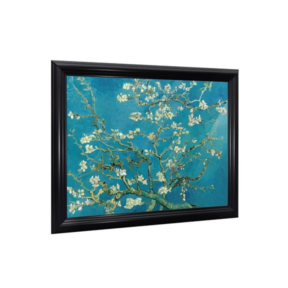 Almond Blossoms by Vincent Van Gogh Framed Wall Art, Wonderful to Display in Kitchen, Bathroom or Living Room Decor, 11x14, 2443