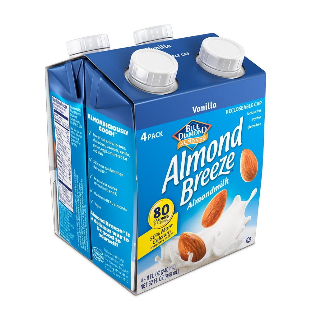 Almond Breeze Almond Milk, Vanilla 8 fl oz, 4 Count