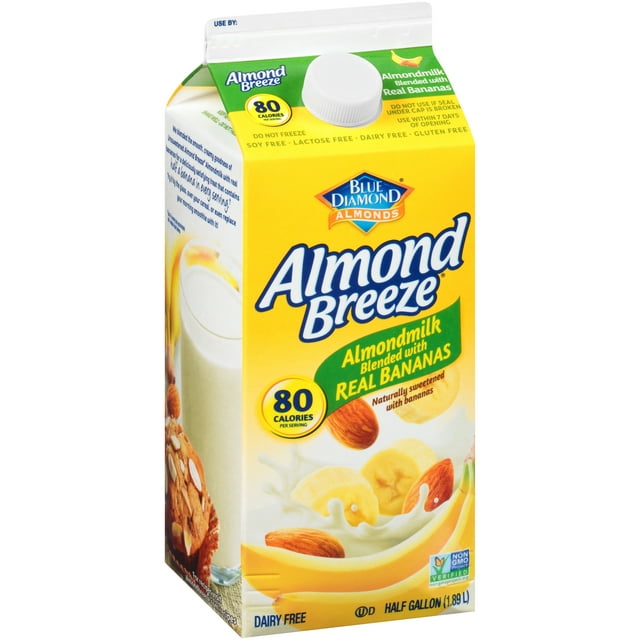 Almond Breeze Almondmilk Blended with Real Bananas, 64 oz