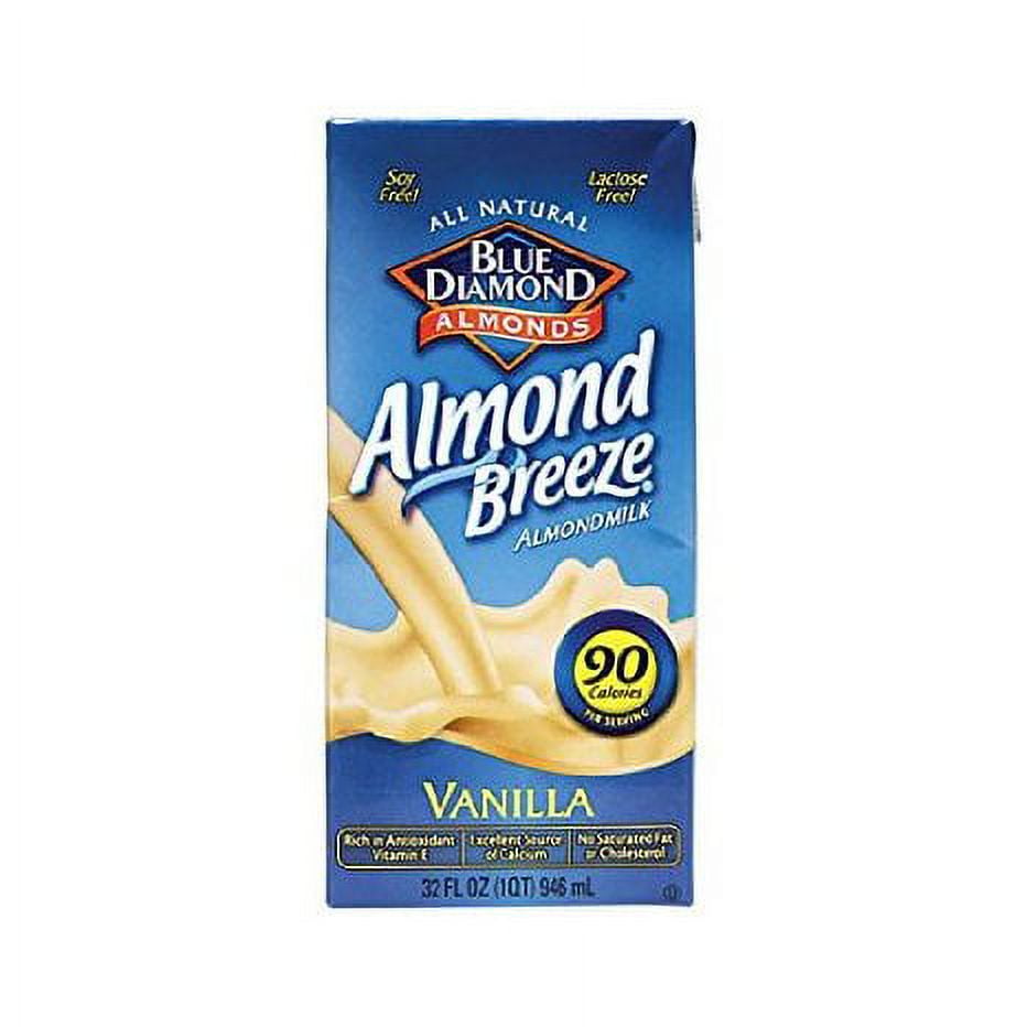 Almond Breeze Blue Diamond Vanilla Almond Milk, 32 oz Case of 12