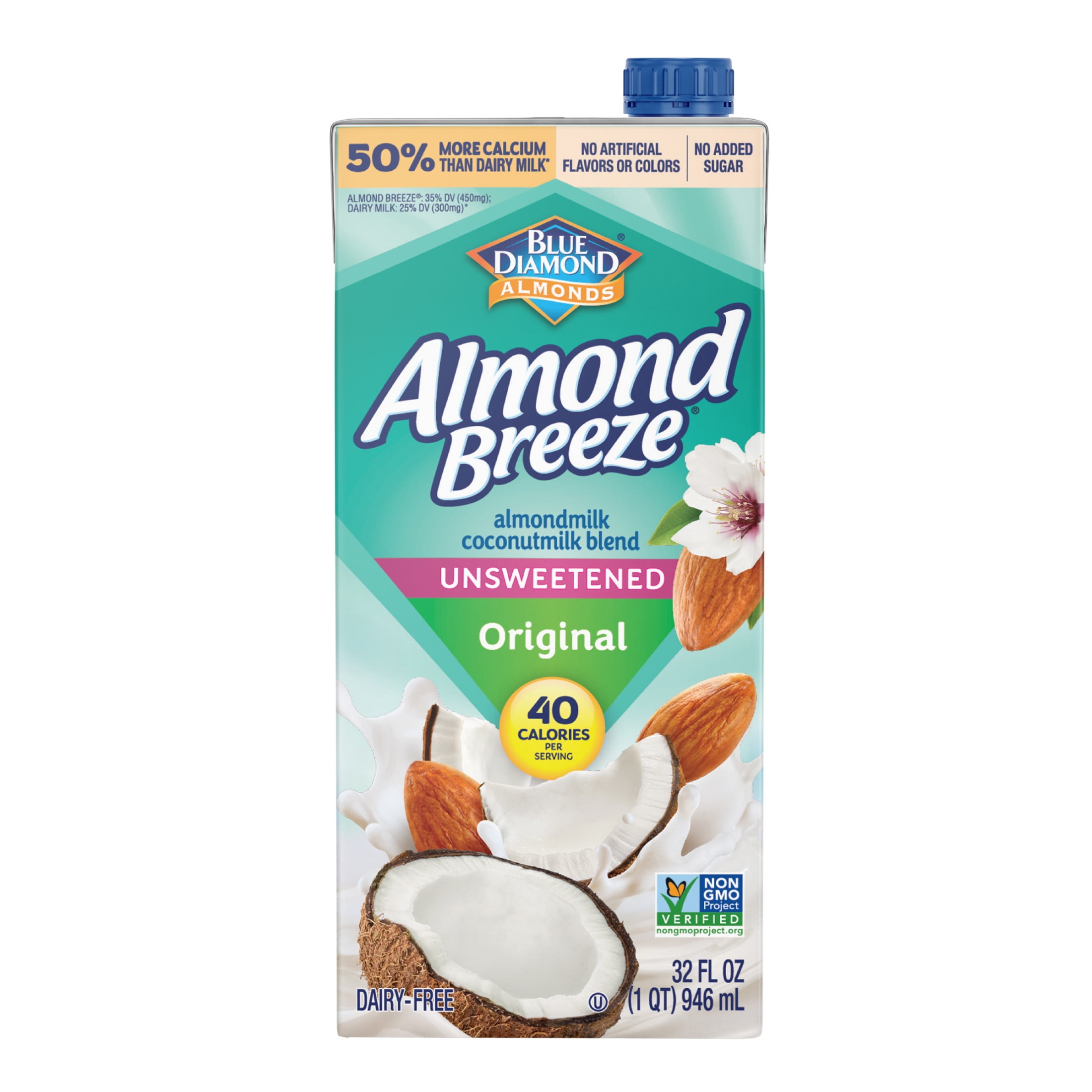 (4 pack) Almond Breeze Unsweetened Coconut Original ShelfStable