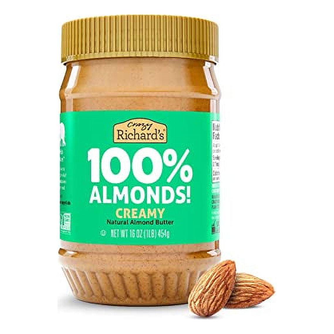 Almond Butter No Sugar Added, Made with Dry Roasted Almonds Pack of 6