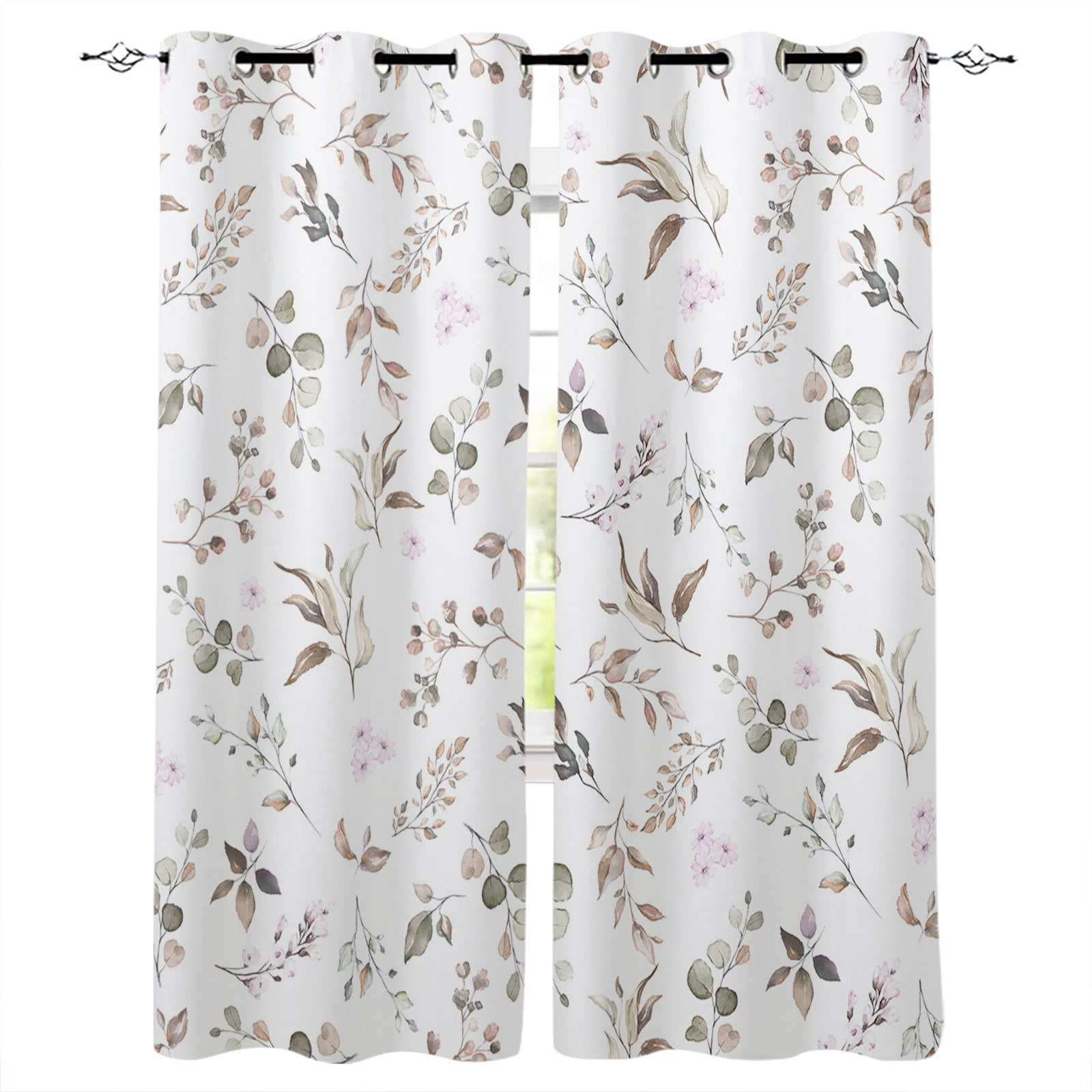 Almond Flower By Vincent Floral Curtains for Windows Drapes Modern