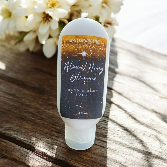 Almond Honey Glimmer by NailedInColor-Women's Goats' Milk Scented Hand and Body Lotion