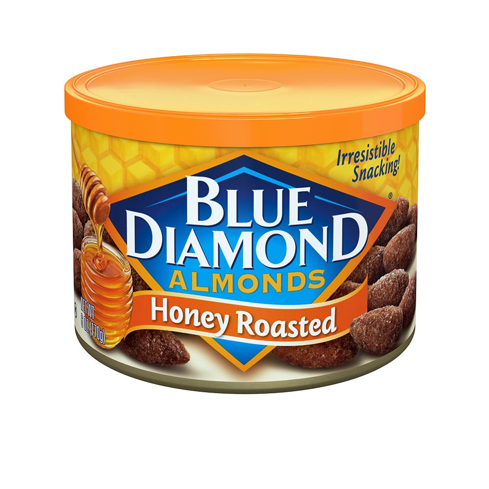 Blue Diamond Almonds Honey Roasted, Healthy Low Ch