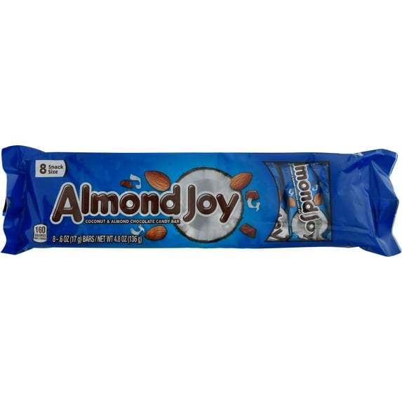 Almond Joy Coconut & Almond Chocolate Bars, 0.6 Oz., 8 Count