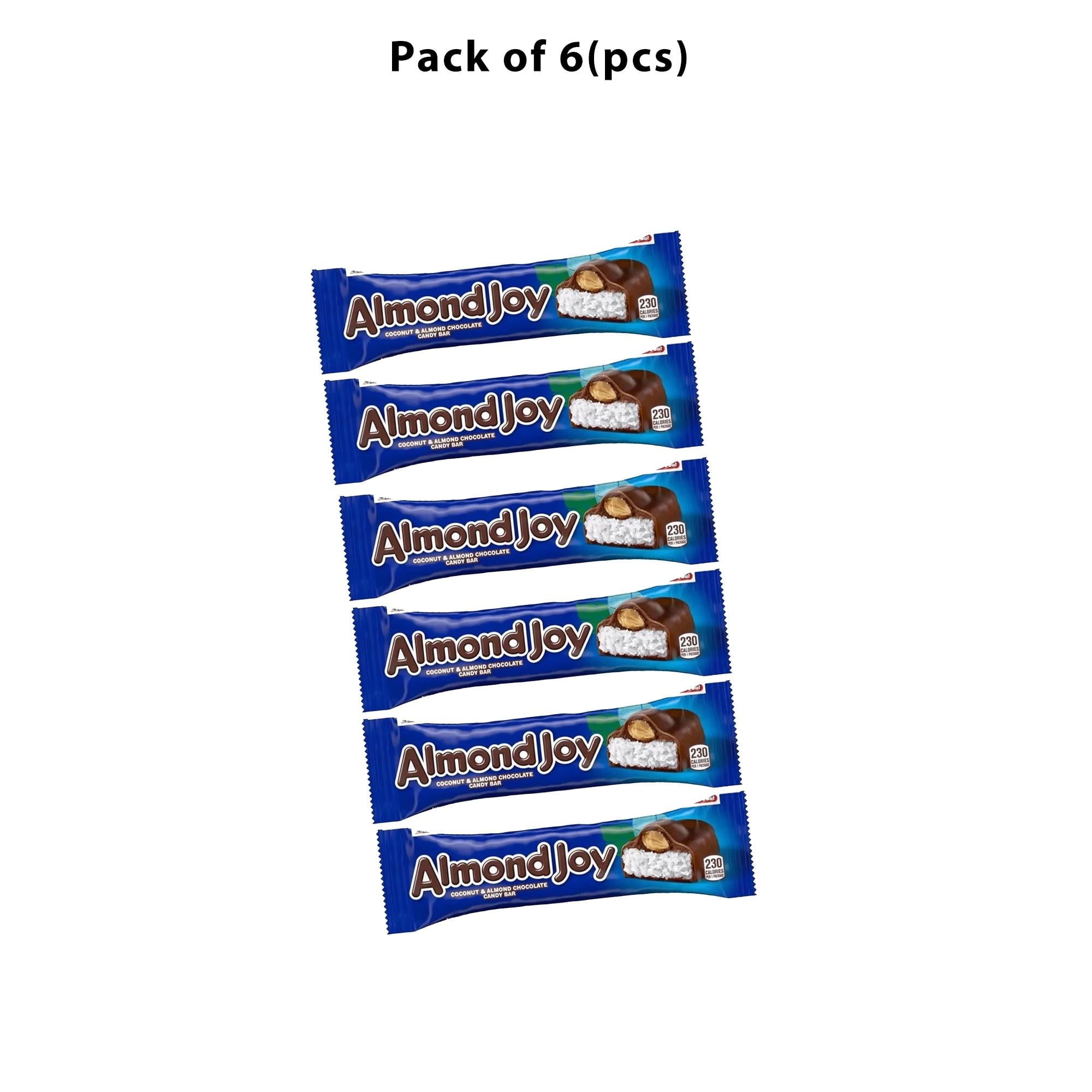 6 Pack of Almond Joy Coconut and Almond Chocolate Candy Bars | 1.61 oz