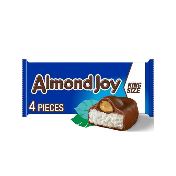 Almond Joy Coconut and Almond Chocolate King Size Candy, 1PACK.