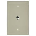 thumbnail image 1 of Almond LARGE Phone Jack Wall Plate 4-Wire, 1 of 1