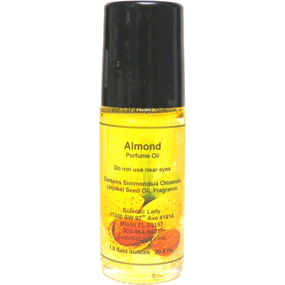 Almond Perfume Oil, 1.0 Oz Portable Roll-On Fragrance