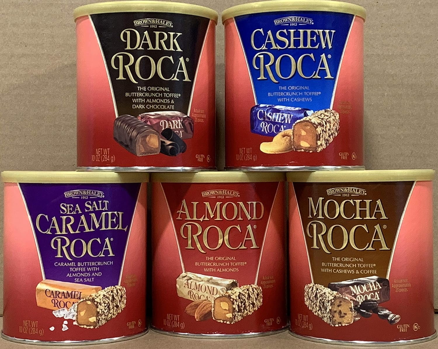 Almond Roca 10 Ounce Canister Variety Pack ( Variety Pack of 5