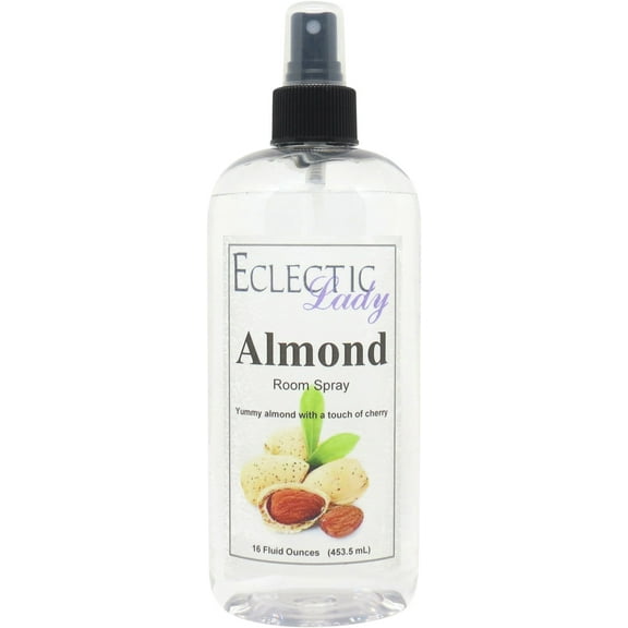 Almond Room Spray by Eclectic Lady, 16 Ounces, Fragrant Aromatic Room Mist For Home, Room, Office