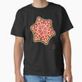 thumbnail image 1 of Almond Snowflake Cookie Christmas Holiday Winter Food Unisex T-Shirt , up to Size 5XL, 1 of 2