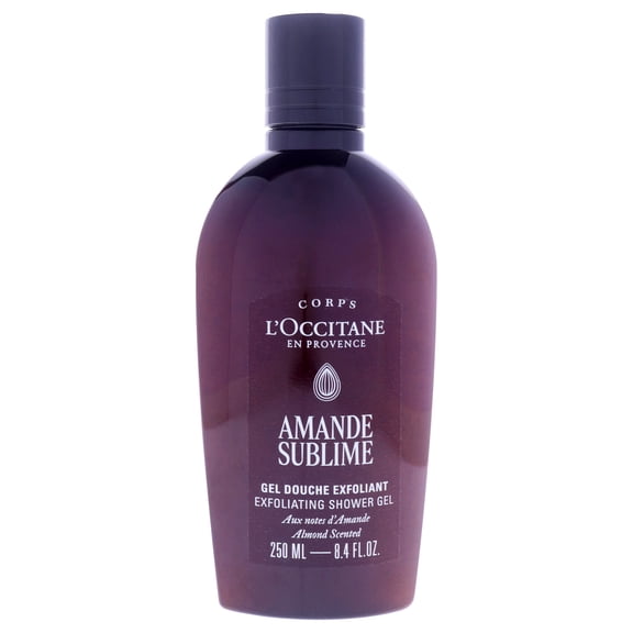 Almond Sublime Exfoliating Shower Gel by LOccitane for Unisex - 8.4 oz Shower Gel