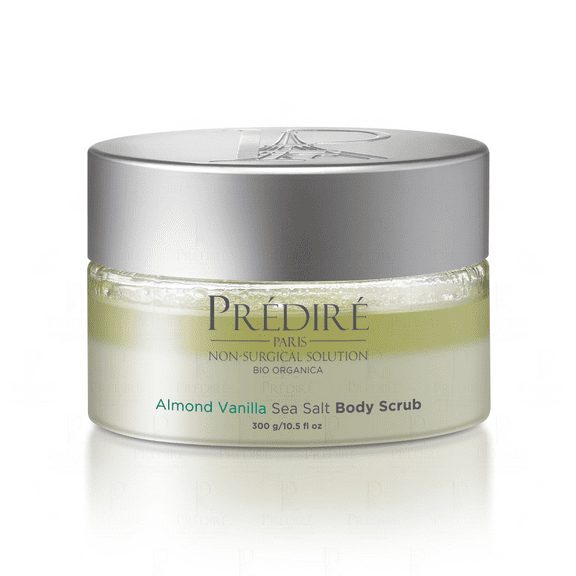 Almond Vanilla Sea Salt Exfoliating Body Scrub with Argan Oil & Vitamin E Booster, 225ml