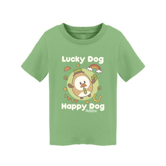 Almondog Lucky Dog Happy Dog! T-Shirt Toddler -Electural Designs,  3 Toddler