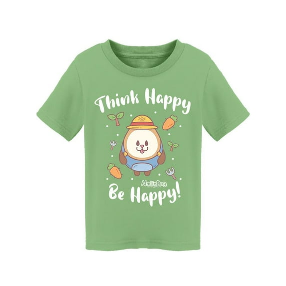 Almondog Think Happy, T-Shirt Toddler -Electural Designs, 2 Toddler