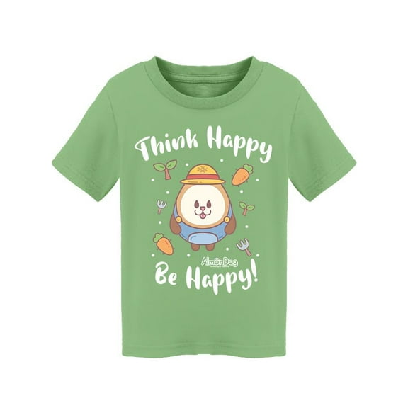 Almondog Think Happy, T-Shirt Toddler -Electural Designs, 2 Toddler