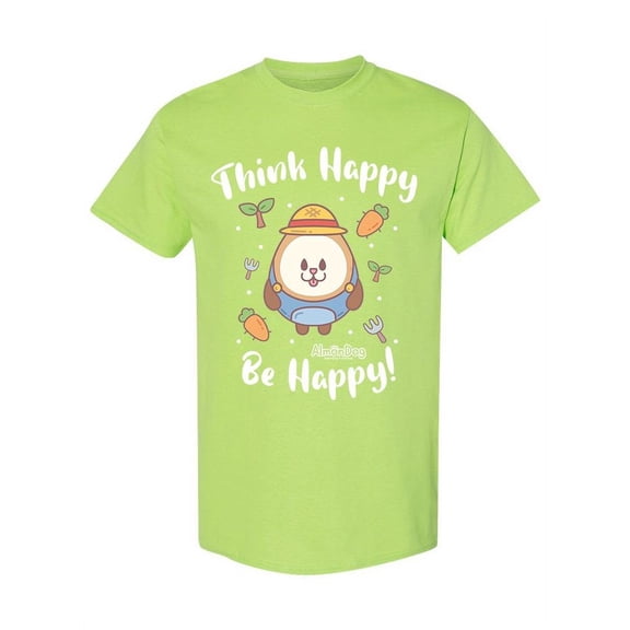 Almondog, Think Happy T-Shirt Women -Electural Designs, Female 3X-Large