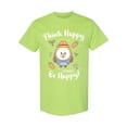 thumbnail image 1 of Almondog, Think Happy T-Shirt Women -Electural Designs, Female Large, 1 of 4