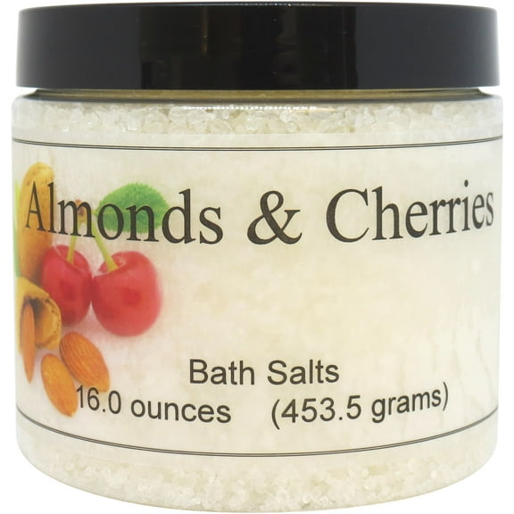 Almonds And Cherries Bath Salts by Eclectic Lady, 16 ounces