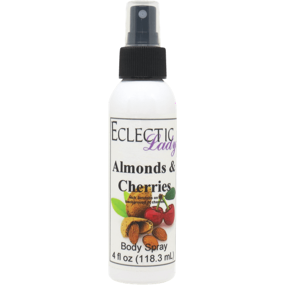 Almonds And Cherries Body Spray, Eclectic Lady, Hydrating Mist, Unisex, 16 oz