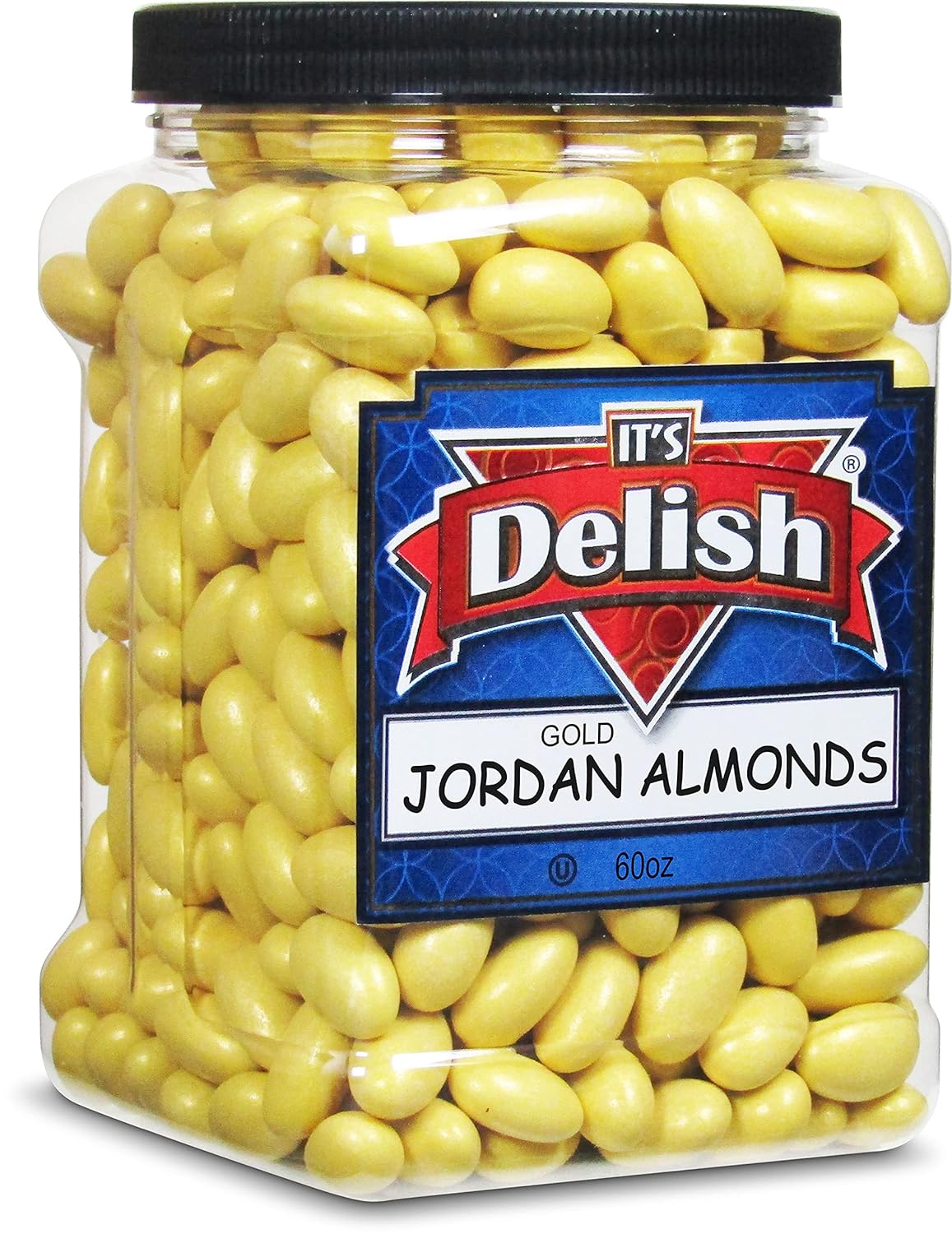 Almonds By Its Delish, 3.75 Lbs (60 Oz) Jumbo Container Candied