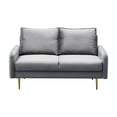 thumbnail image 1 of Almor Velvet Living Room Sofa Gray, 1 of 5