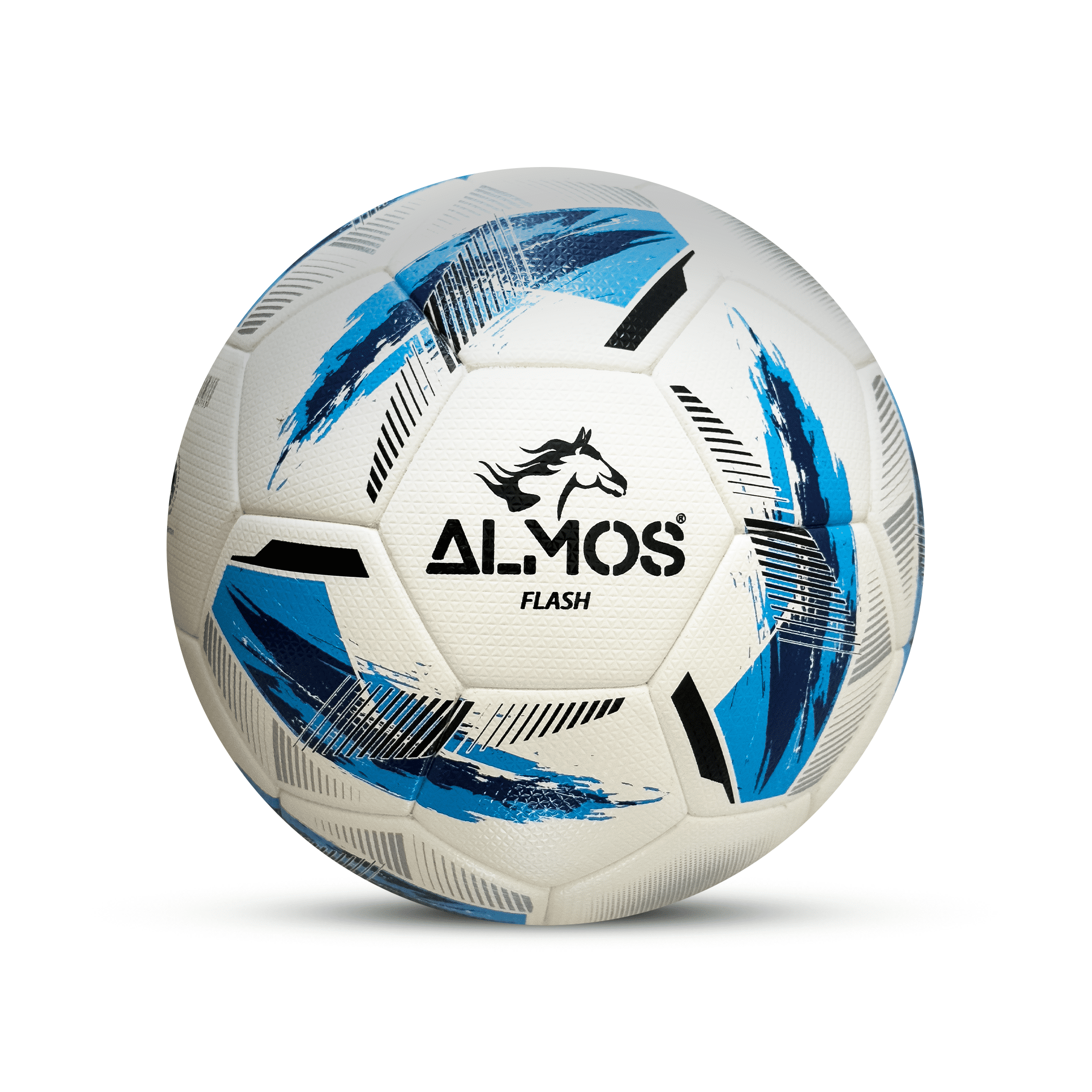Almos Flash Soccer Ball for Outdoor Soccer Size 4, Blue