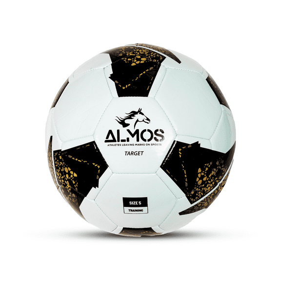 Almos Target Soccer Ball - Size 5 for Outdoor Soccer - Neon Yellow