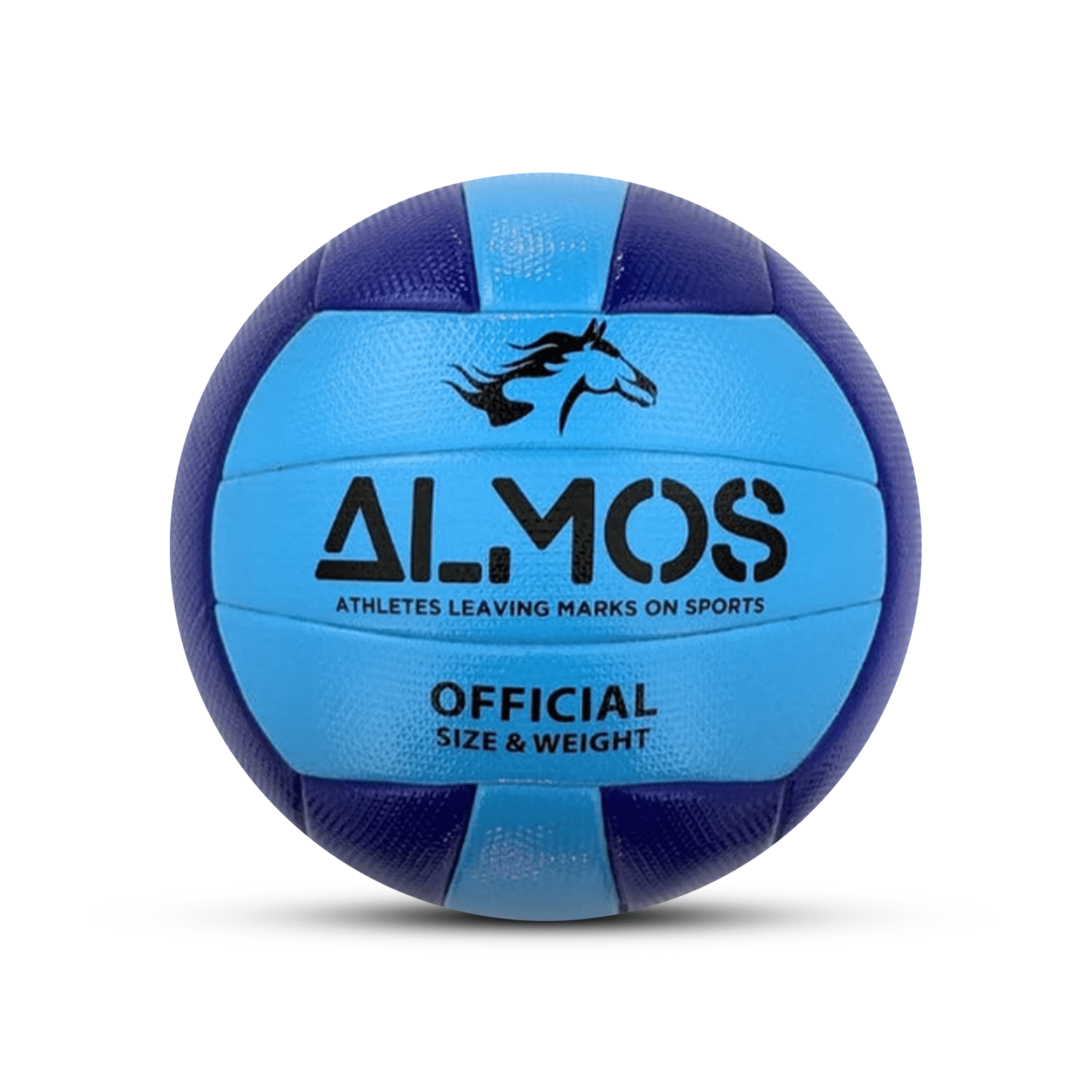 Almos Match Volleyball for Club, Indoor and Outdoor Play, Official Size 5 - Blue