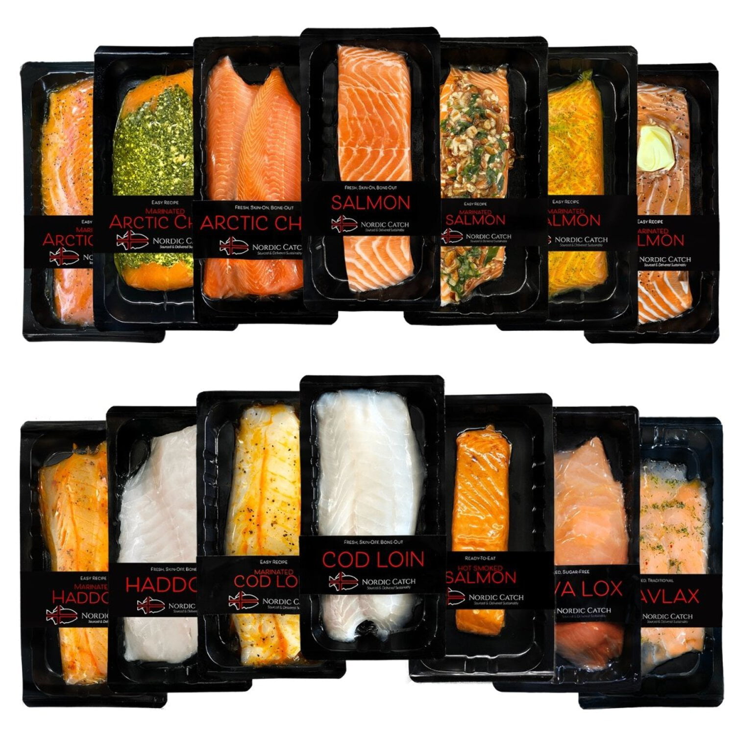 (Almost) All of Iceland 8lb Fresh Seafood Bundle - Nordic Catch Never Frozen From Iceland
