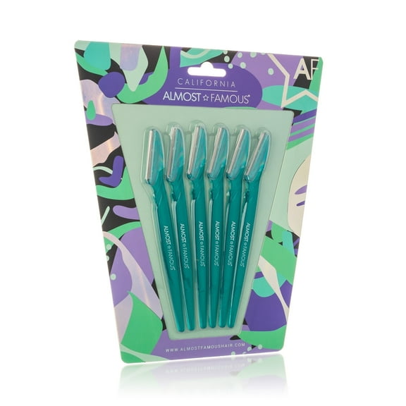 Almost Famous - 6-pack Dermaplaning Razors set - Green