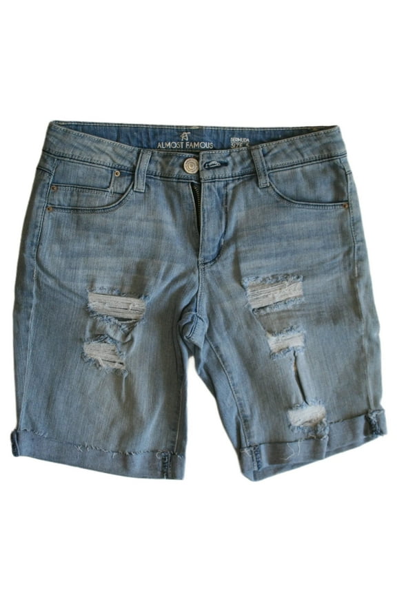 8" Denim Bermuda Shorts Juniors Size 5