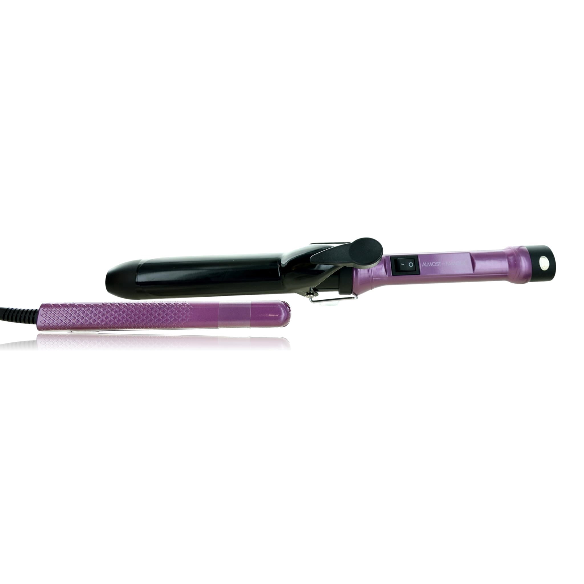 Almost Famous Beachy Waves Hair Styler - Purple Mermaid Waves 2-Piece Set — Curling Wand + Mini ToGo Travel  main image 2