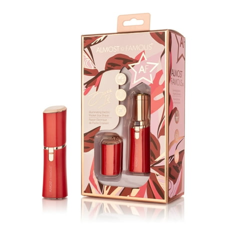 Almost Famous - Buzz It Shaving facial wand with Rose Gold accents - Scarlet (Ruby Red)