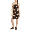 thumbnail image 1 of Almost Famous Juniors' Notch Front Bodycon Midi Dress, 1 of 4