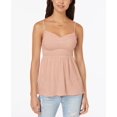 thumbnail image 1 of Almost Famous Juniors Smocked Cami Top Blush S, 1 of 1
