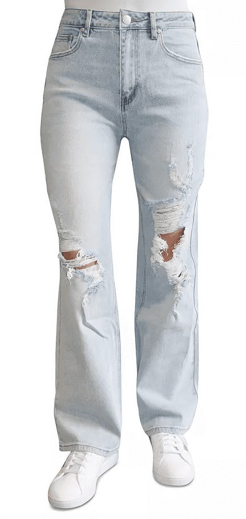 Weird puss Y2K Stacked High Waist Jeans Women Cotton Split Skinny Denim  Pants Autumn Trend Wild Street Casual Stretch Trousers 