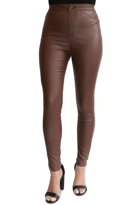 WOOD Women's Coated High-Rise Skinny Jeans, US 7