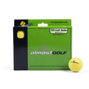 AlmostGolf Practice Golf Balls, 10 Balls - Yellow